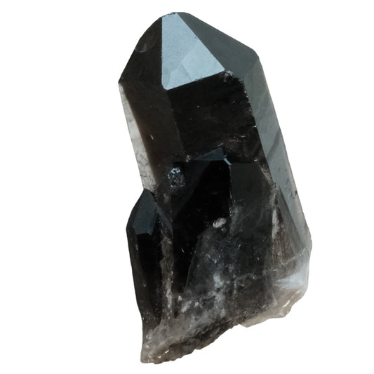 Smoky Quartz Point Cluster crystal, grounding and purifying stone for neutralizing negative energies and promoting well-being