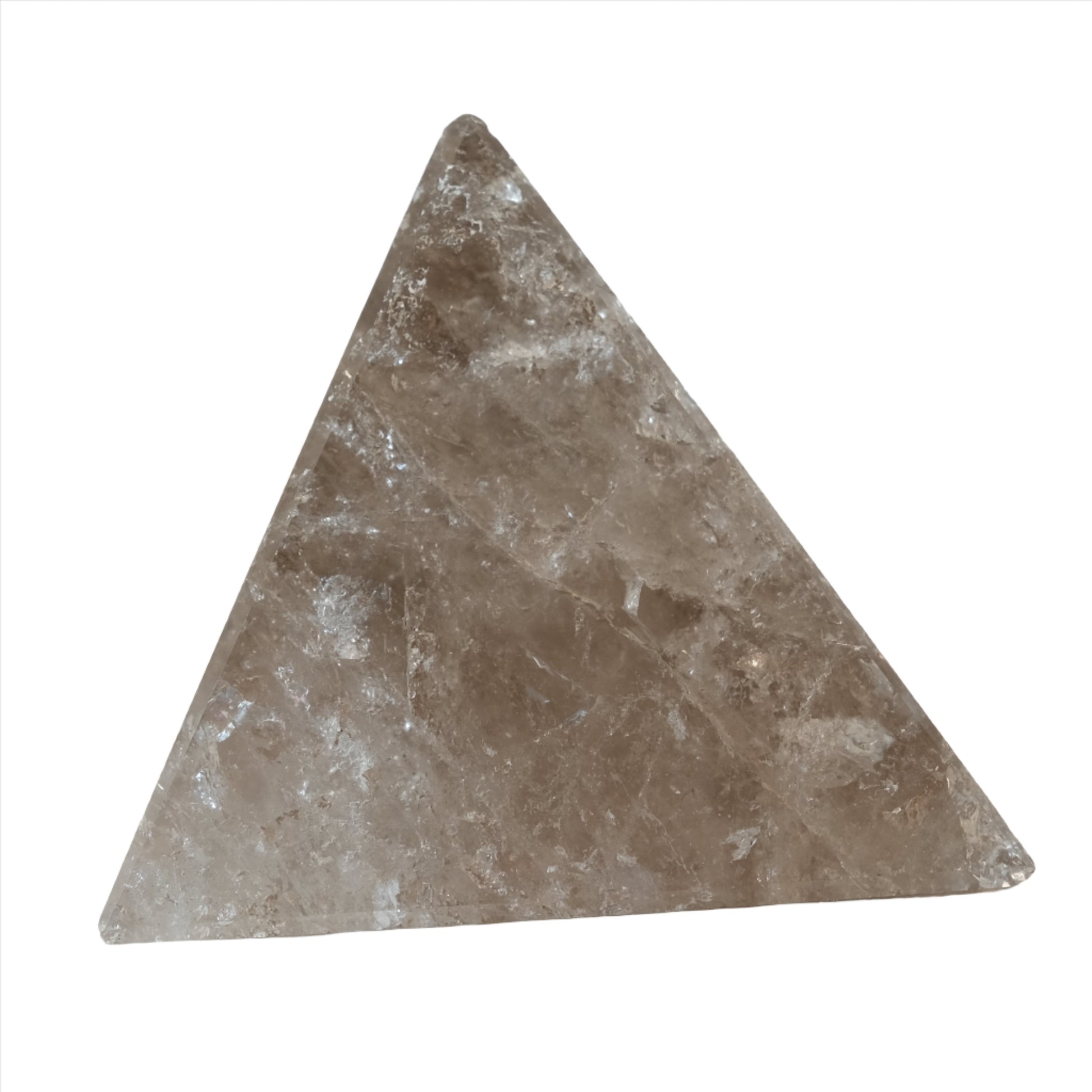 Smoky Quartz Triangle Geometric Shape 120g 