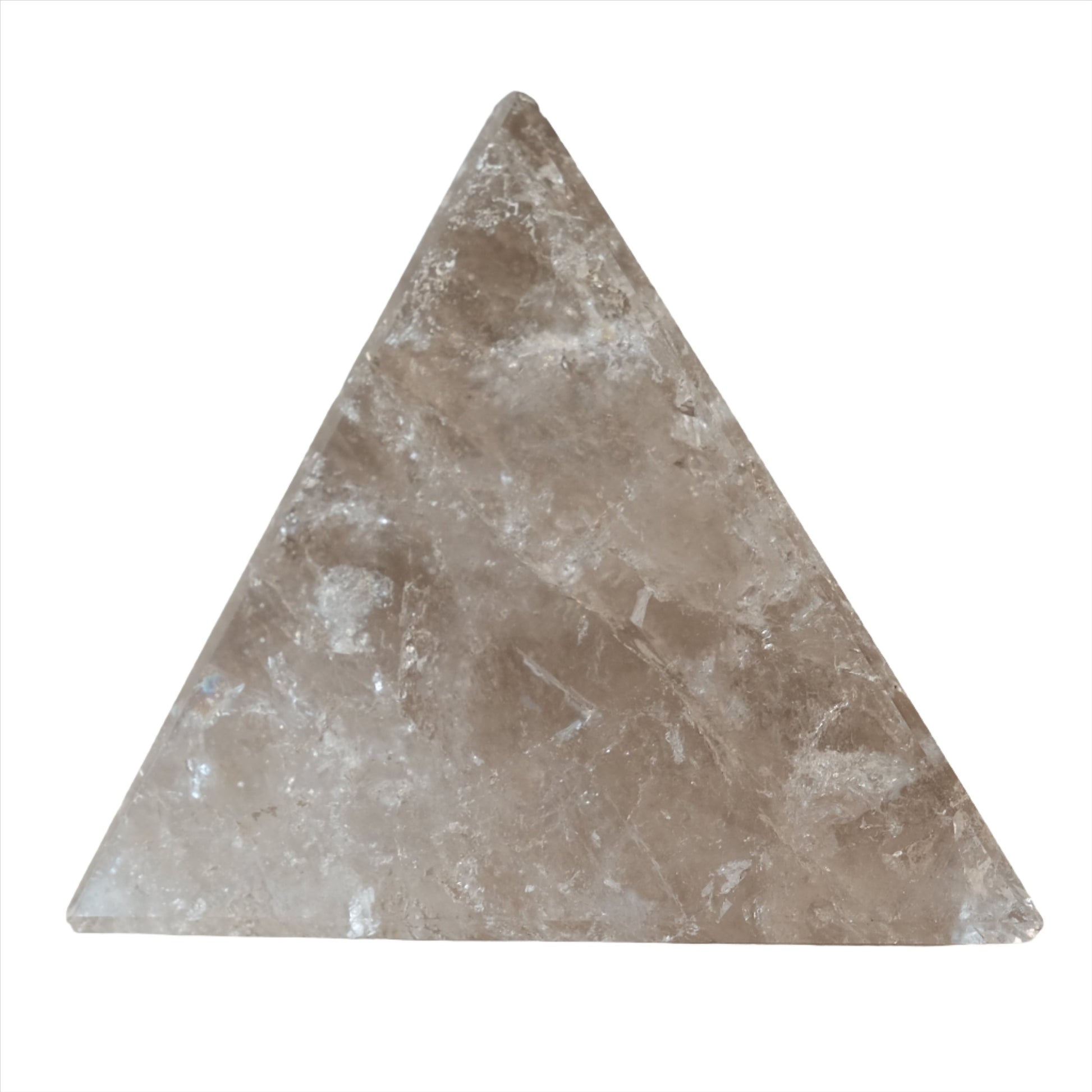 Smoky Quartz Triangle Geometric Shape 120g 