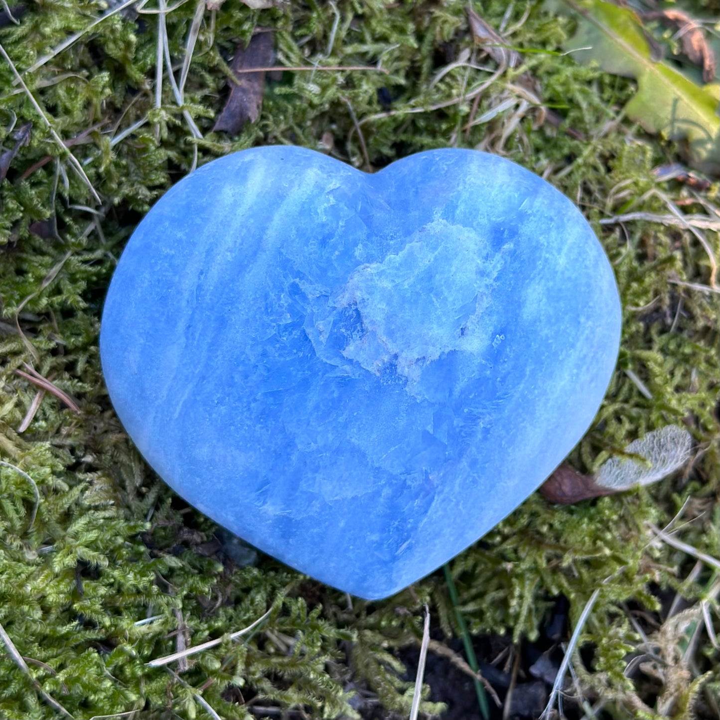 Blue Calcite Heart 211g
