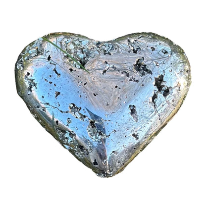 pyrite heart healing crystals