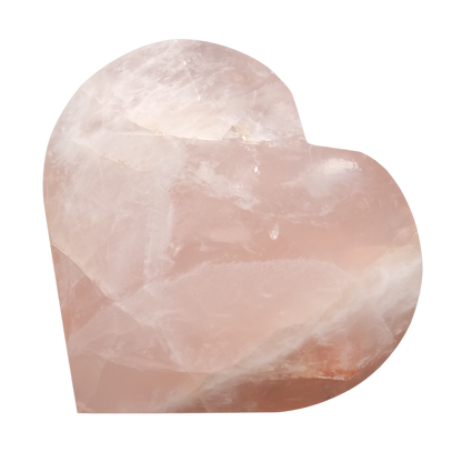 Rose Quartz Faceted Heart 282g
