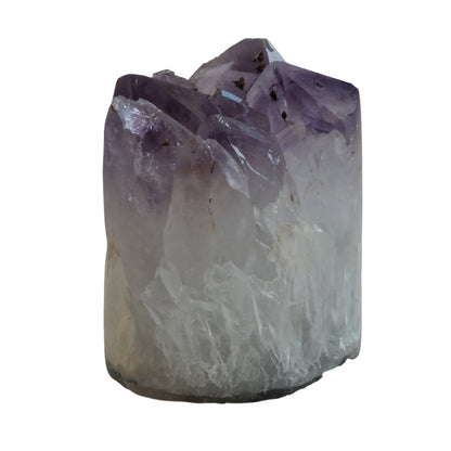 Amethyst cylinder crystal 2-2.5 inches, natural tranquilizer for stress relief, mood stabilization, and enhanced clarity.