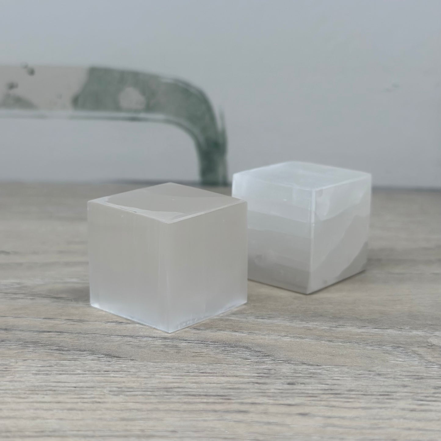 Selenite Polished Cube 2.5CM