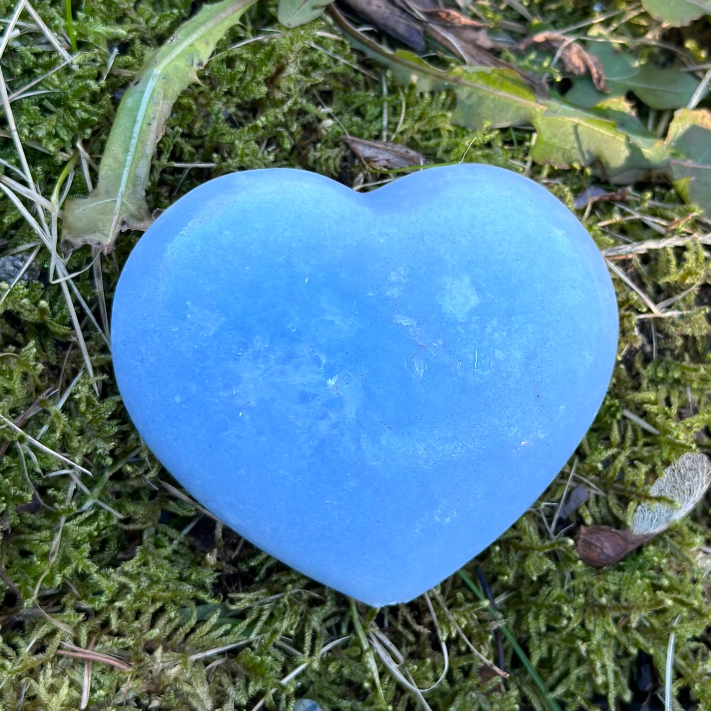 Blue Calcite Heart 161g