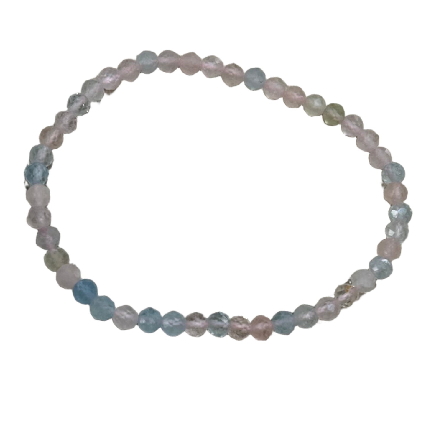 Morganite Faceted Bracelet 4mm