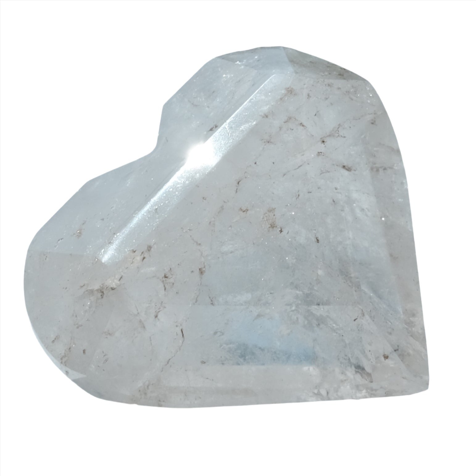 Clear Quartz Faceted Heart 300g 