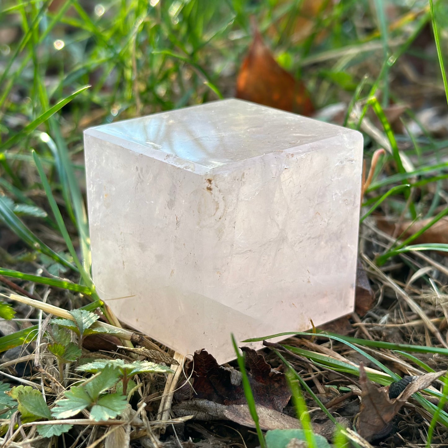 Rose Quartz Cube 218g