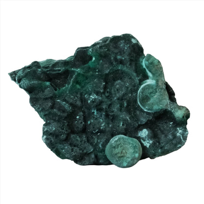 Raw malachite gemstone, 62g vibrant green mineral, believed to possess healing properties and detoxifying benefits.