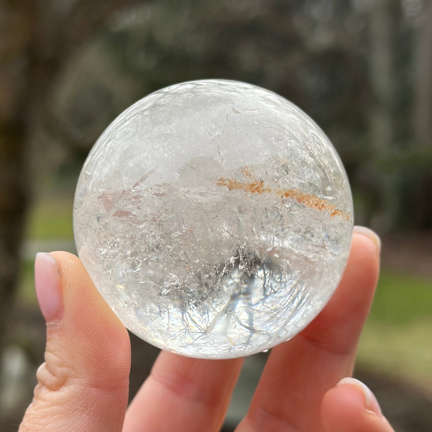 Clear Quartz Sphere 222g