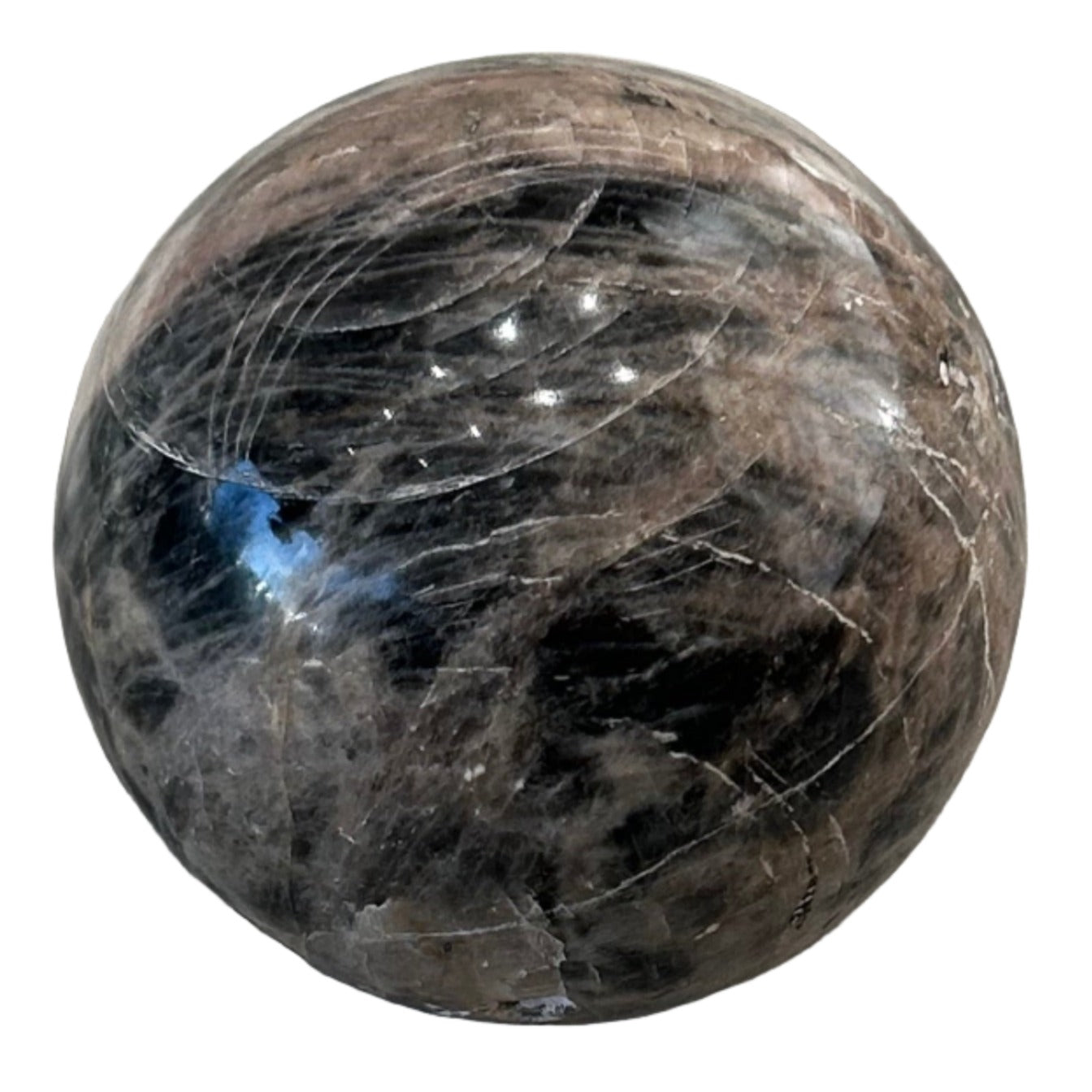 Black Moonstone Sphere 936g