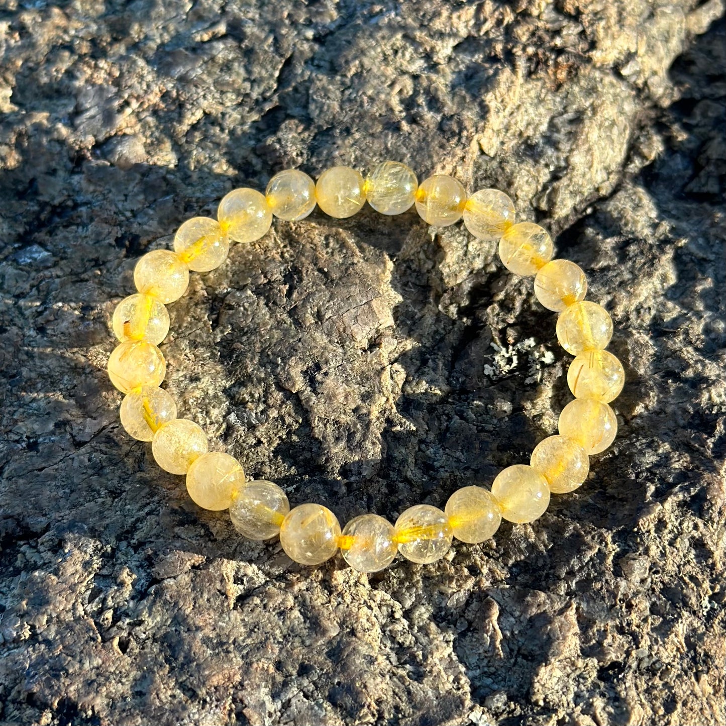 Golden Rutile Bracelet 8MM