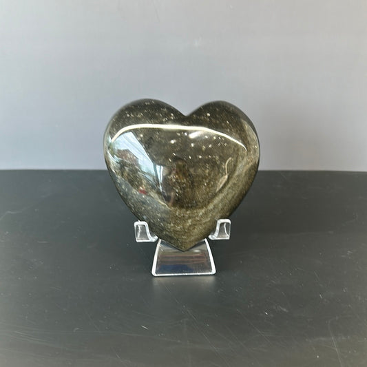 Golden Sheen Obsidian Heart 486g