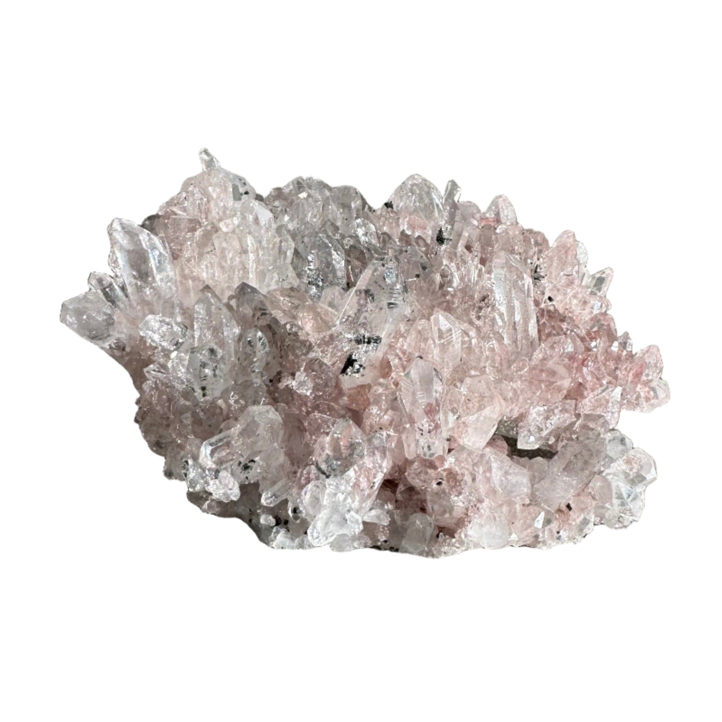 Pink Lemurian Quartz Cluster 129g