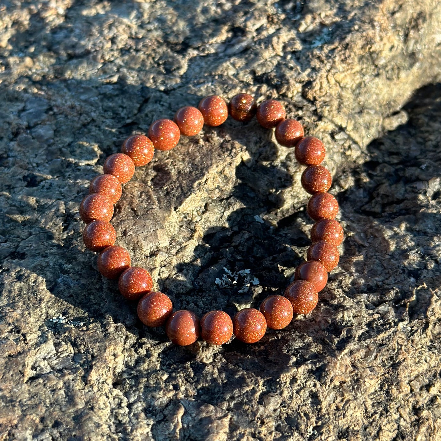 Goldstone Bracelet 8MM