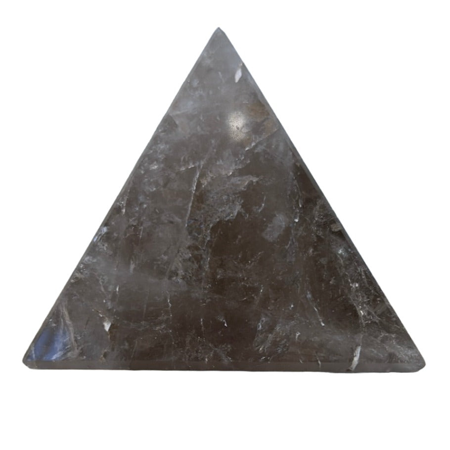 Smoky Quartz Triangle Geometric Shape 215g