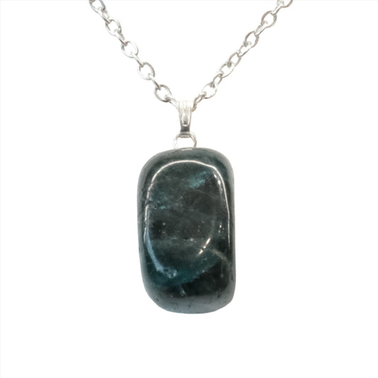 Apatite Tumble Stone Pendant Necklace