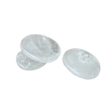 Clear Quartz Worry Stone 