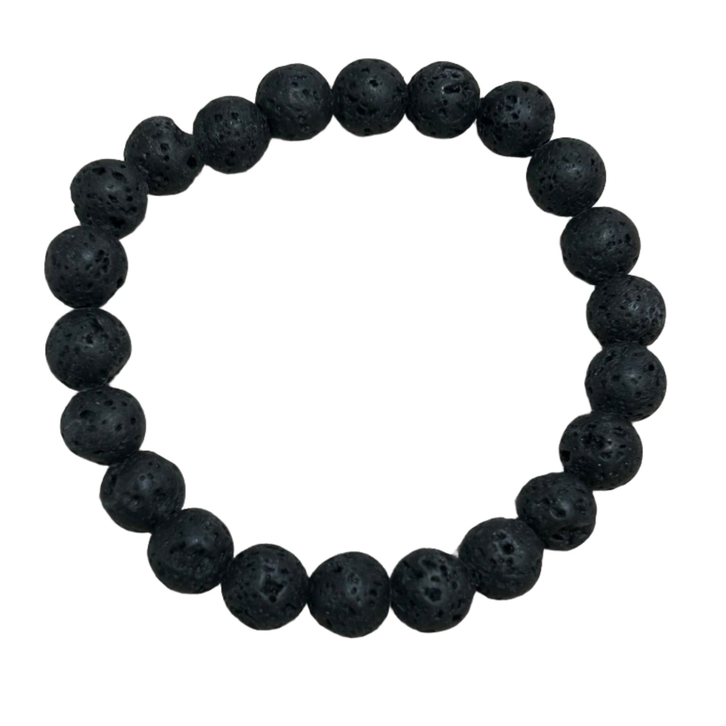 Lava bracelet 8MM, made of grounding lava stones for strength, courage, and calm, ideal for resilience and positive change.