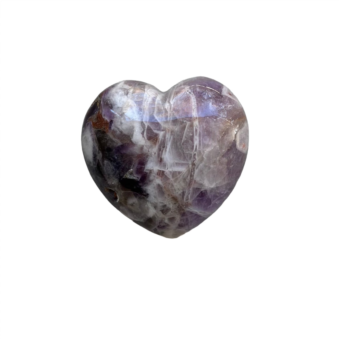 Chevron Amethyst Heart