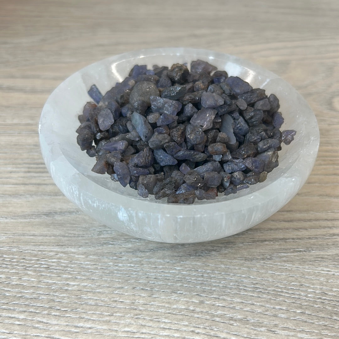 Blue Sapphire Chips Unpolished 3-5 MM
