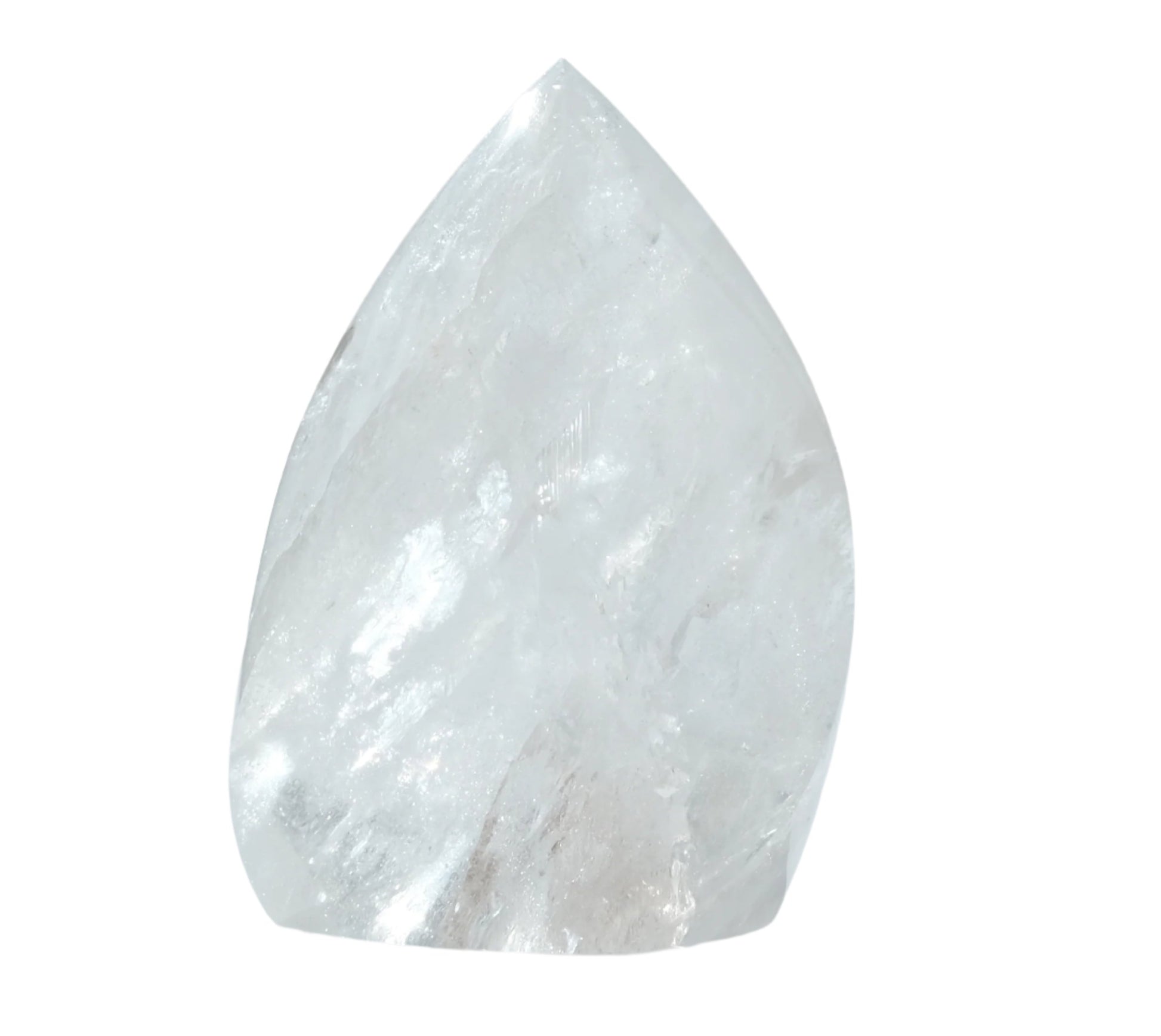 Clear Quartz Flame Small crystal for energy amplification, balance, and revitalization in physical, mental, and spiritual planes.