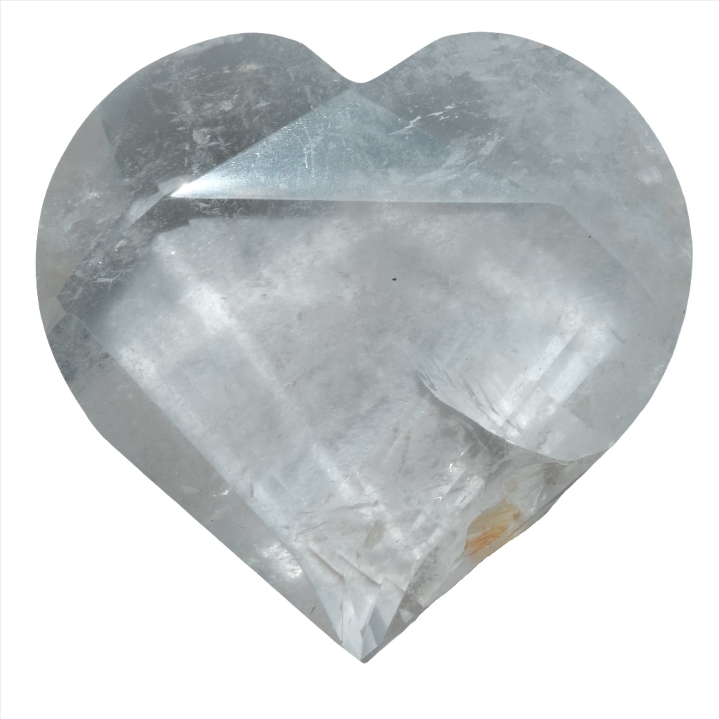 Clear Quartz Faceted Heart 253g 