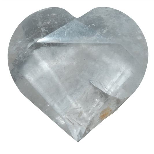 Clear Quartz Faceted Heart 253g