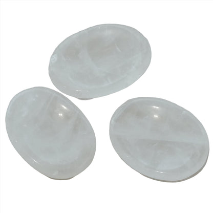 Clear Quartz Worry Stone 