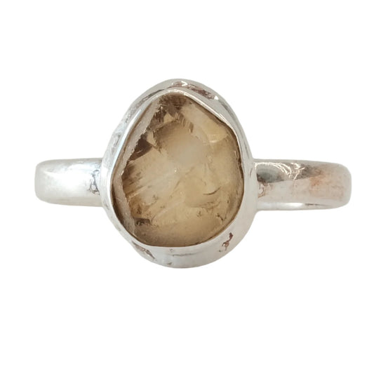 Citrine Sterling Silver Ring Size 7