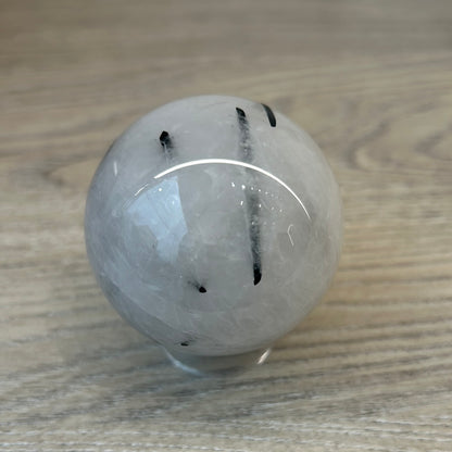 Tourmaline Quartz Sphere 238g