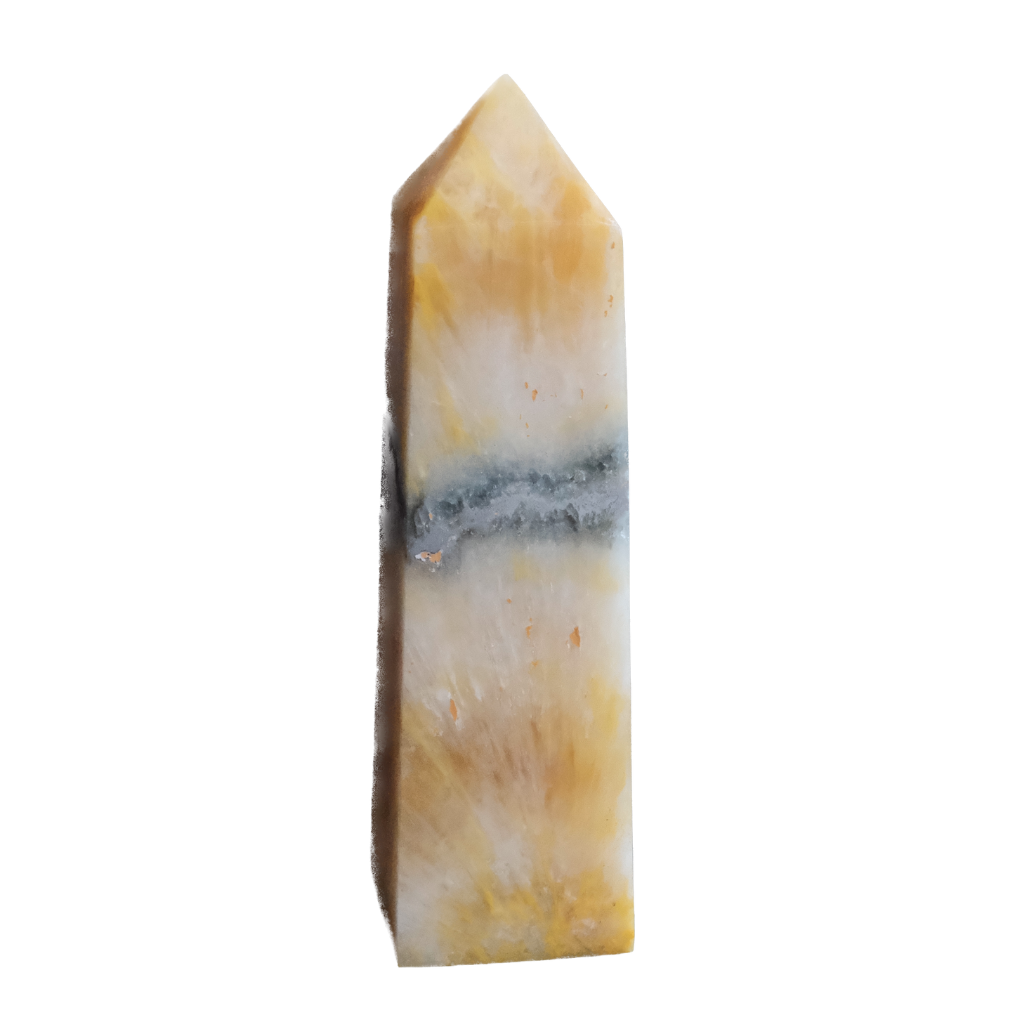 Bumble Bee Jasper Obelisk Tower - Energy, Creativity & Confidence