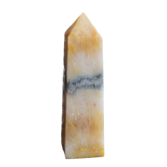 Bumble Bee Jasper Obelisk Tower - Energy, Creativity & Confidence