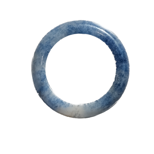 Sodalite Heart Ring Size 6 - Clarity, Calm & Confident Expression