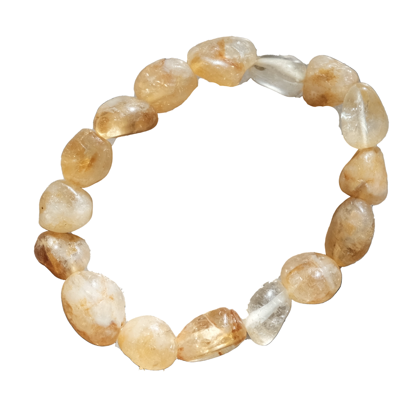 Citrine Tumbled Stone Bracelet - Success, Joy & Mental Clarity