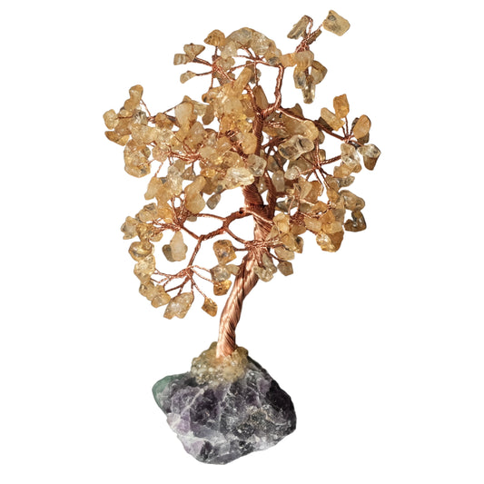Gem Tree 6-7″ Citrine on Fluorite Base 243 Beads
