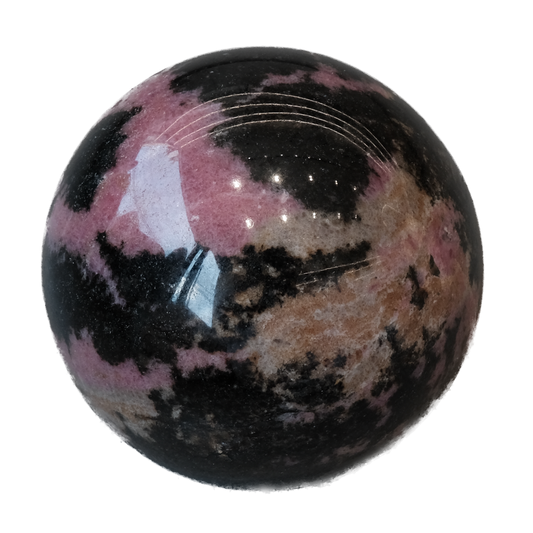 Rhodonite Sphere 1018g - Compassion & Emotional Harmony