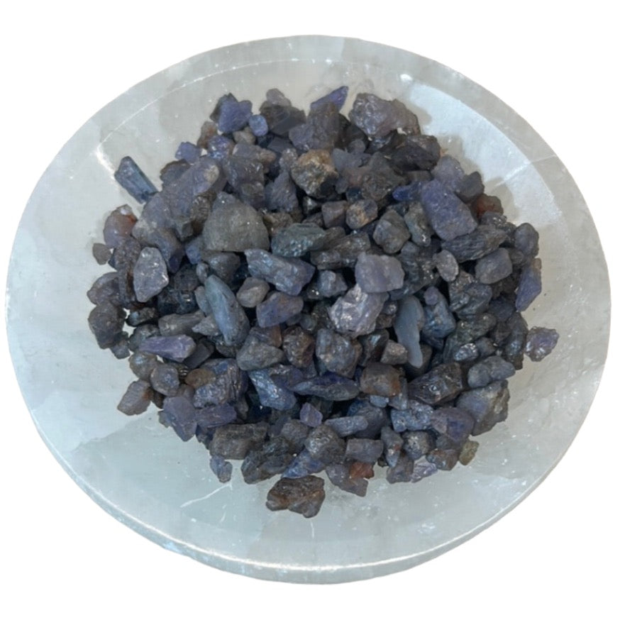 Blue Sapphire Chips Unpolished 3-5 MM 