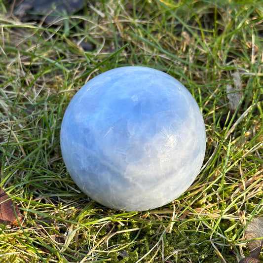 Blue Calcite Sphere 284g