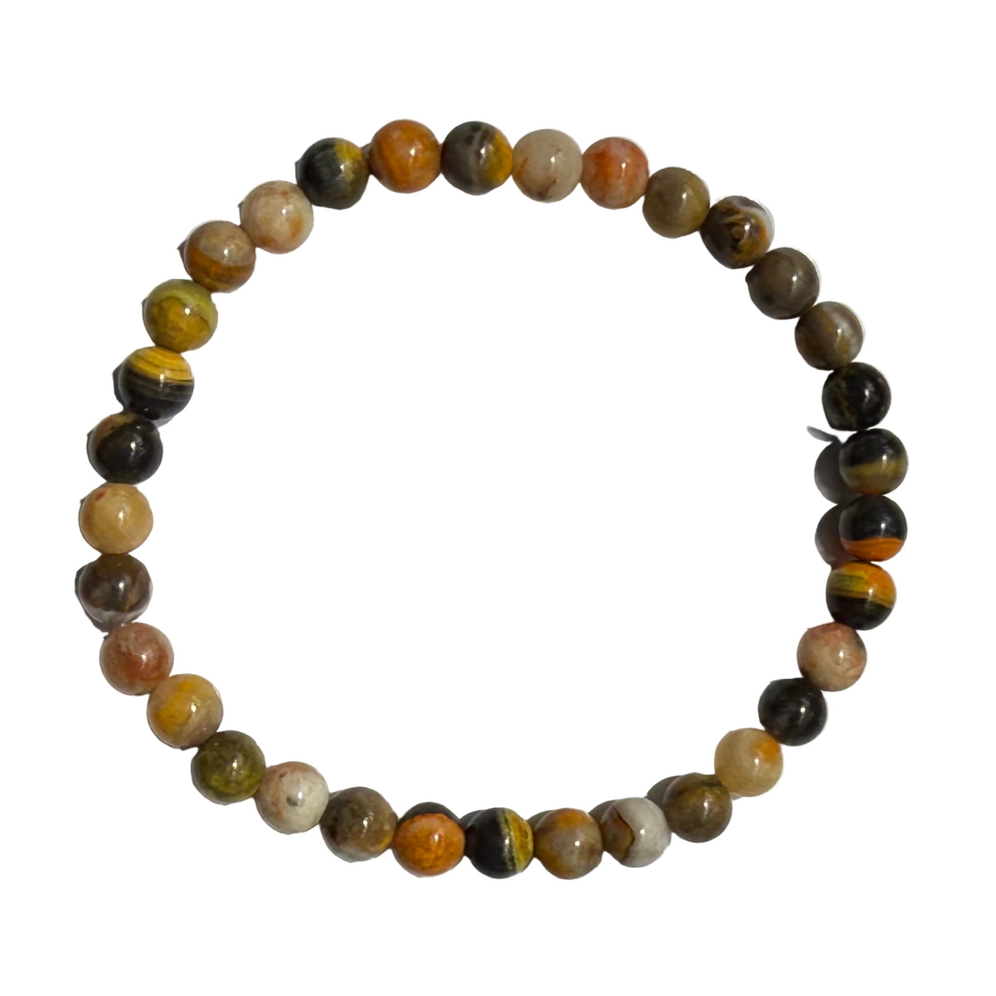 Bumble Bee Jasper Bracelet 4MM - Energy, Creativity & Confidence