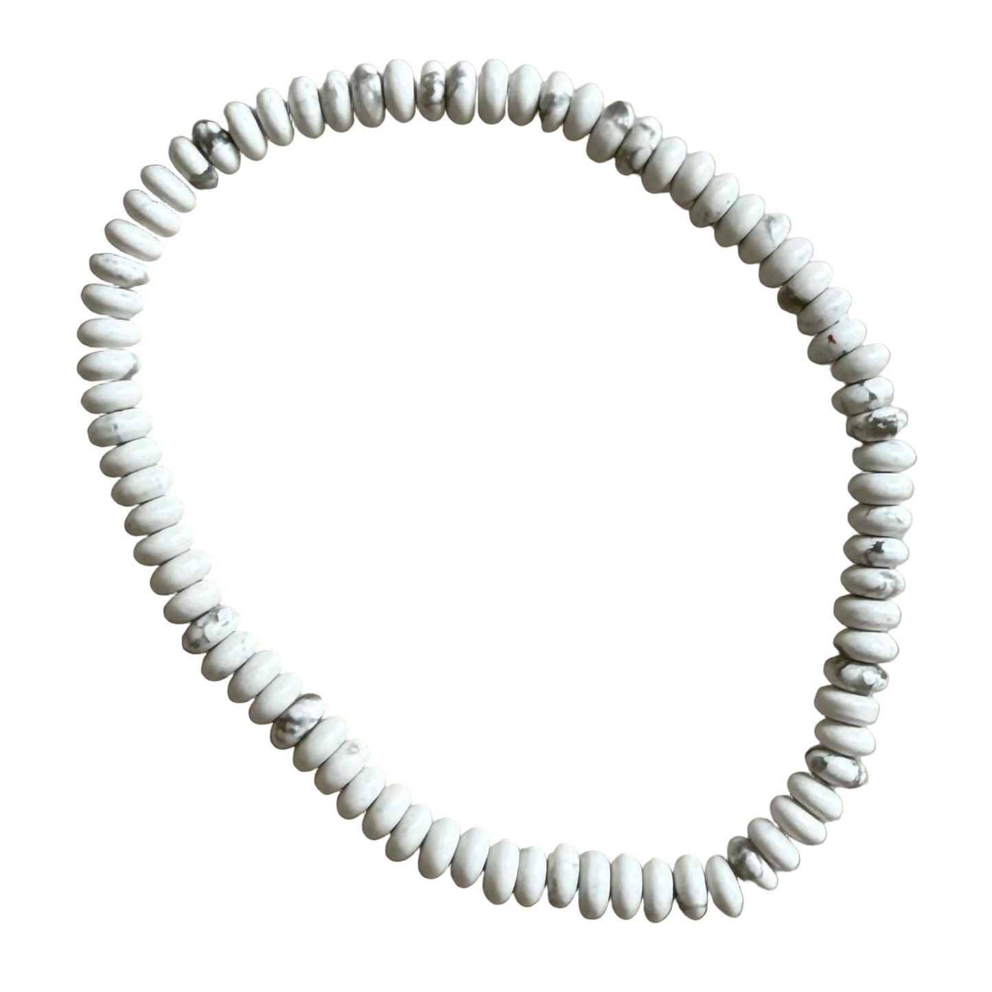 Howlite Rondelle Bracelet - Calm Clarity & Inner Awareness