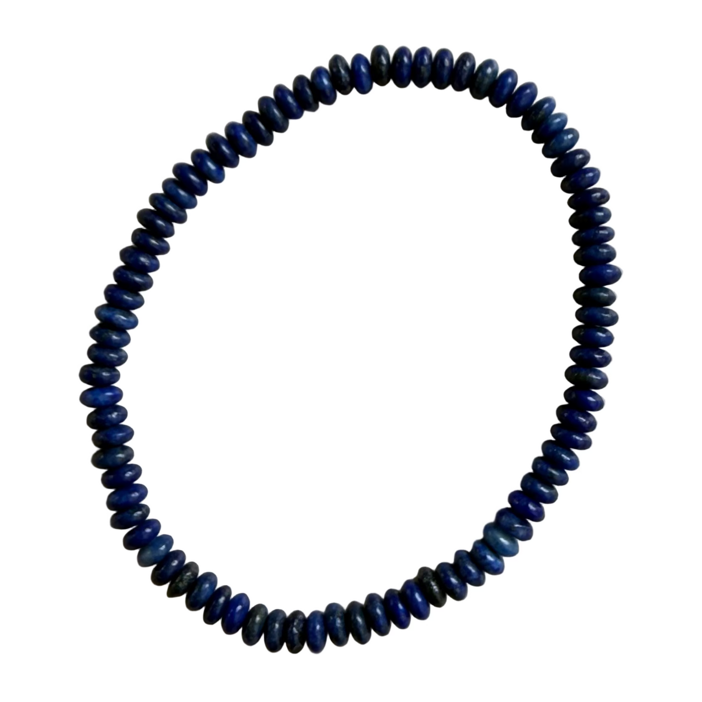 Lapis Lazuli Rondelle Bracelet - Truth, Wisdom & Inner Peace