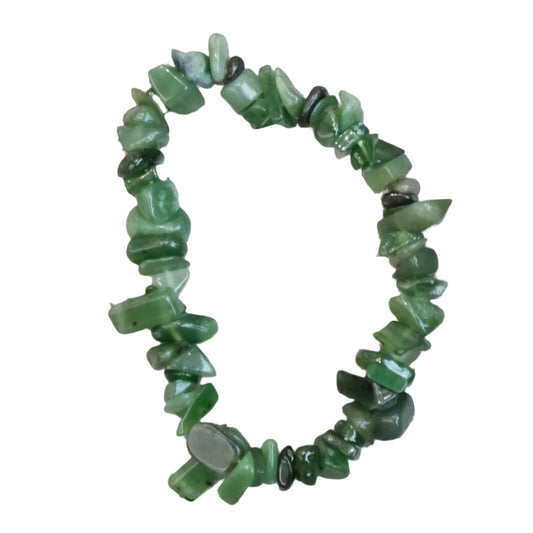 Nephrite Jade Chip Bracelet