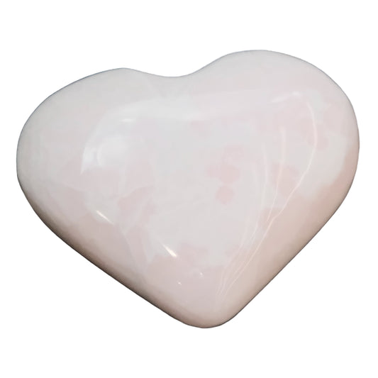 Mangano Calcite Heart 99g - Compassion, Healing & Forgiveness