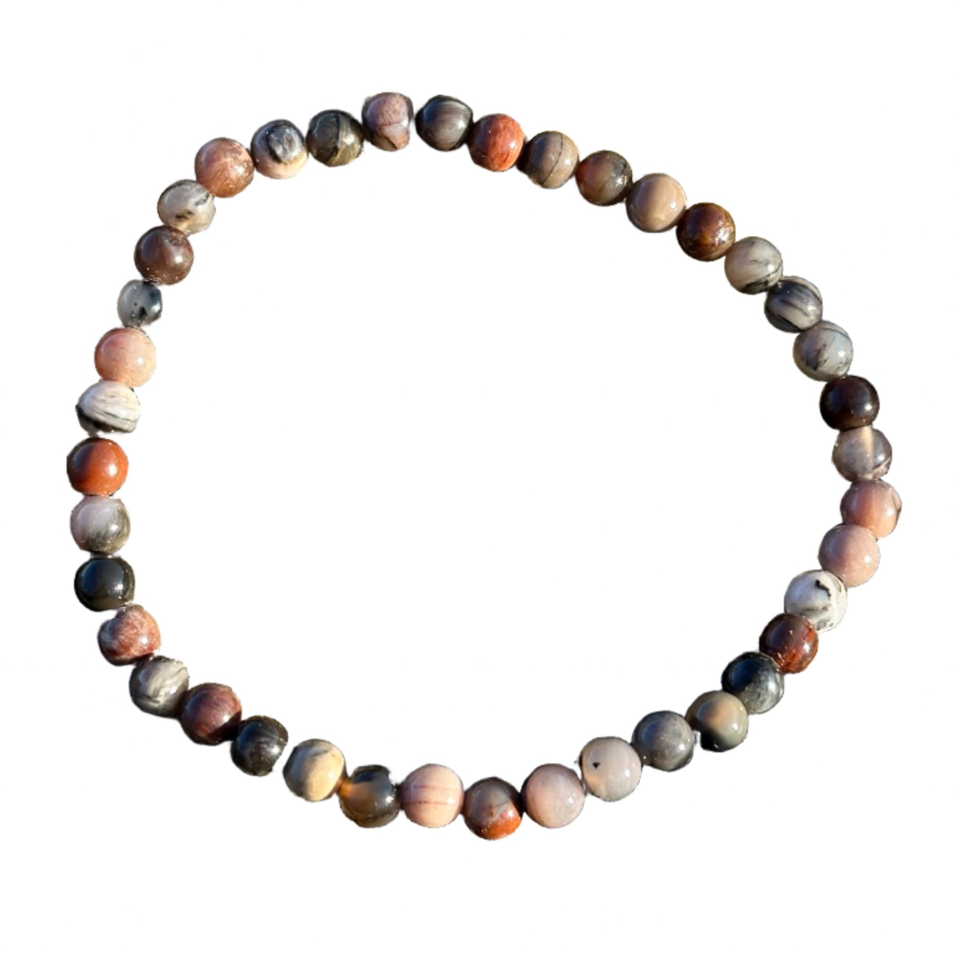 Petrified Wood Bracelet 4MM 