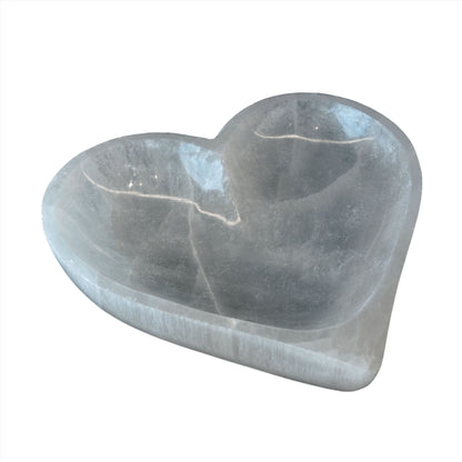 Selenite Heart Bowl 20CM 