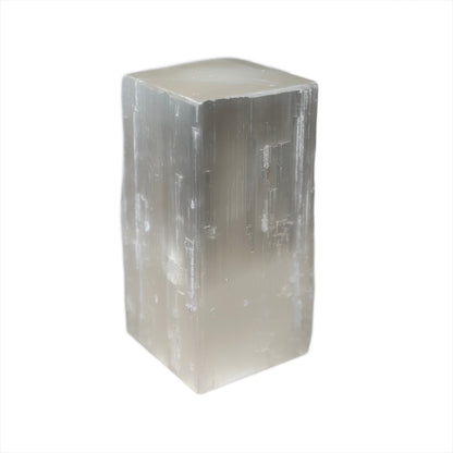 Selenite Square Lamp 15CM 