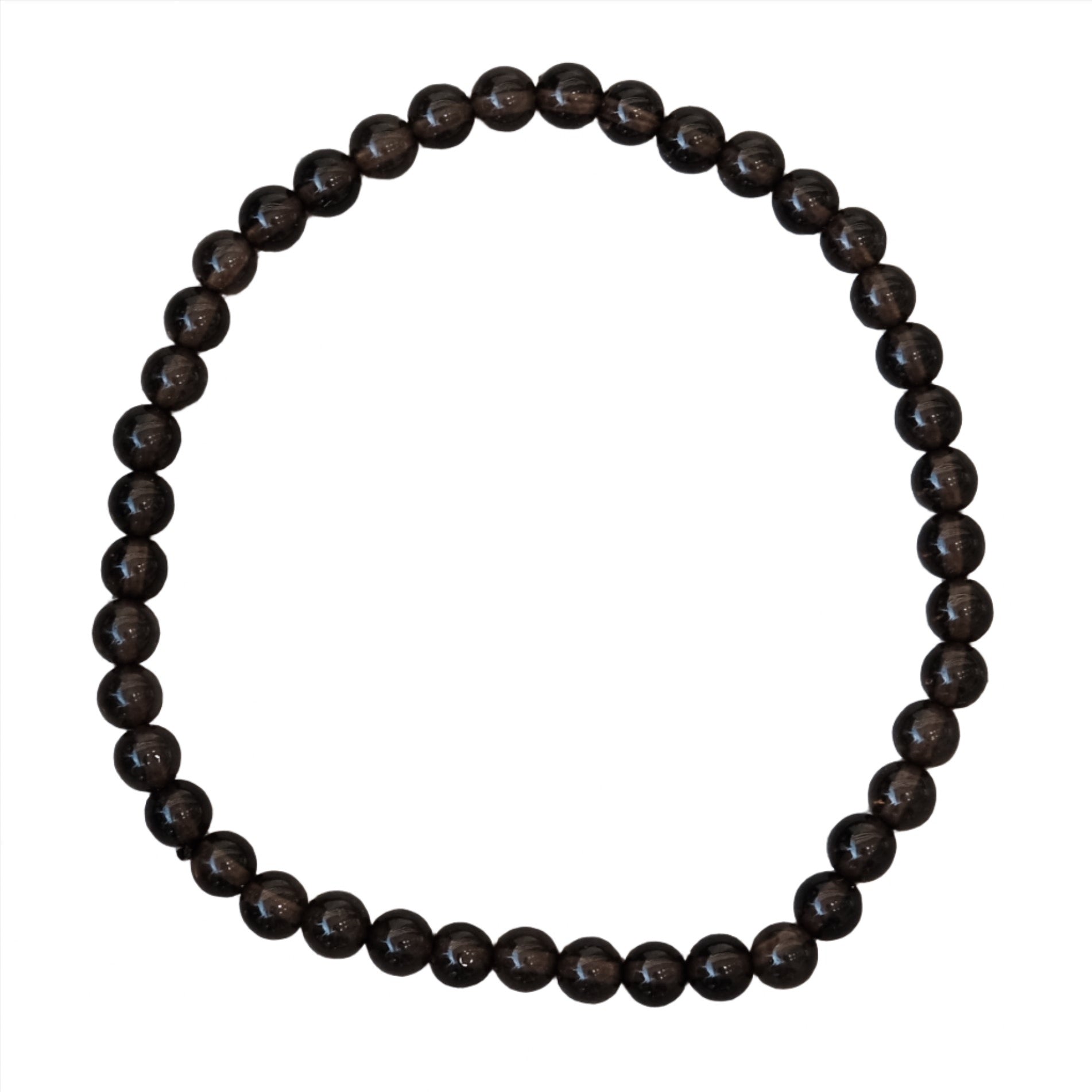 Smoky Quartz Bracelet 4mm 