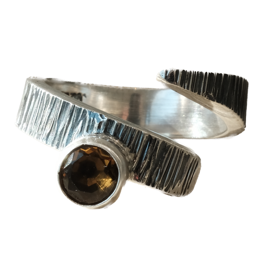 Topaz Sterling Silver Ring Size 8 