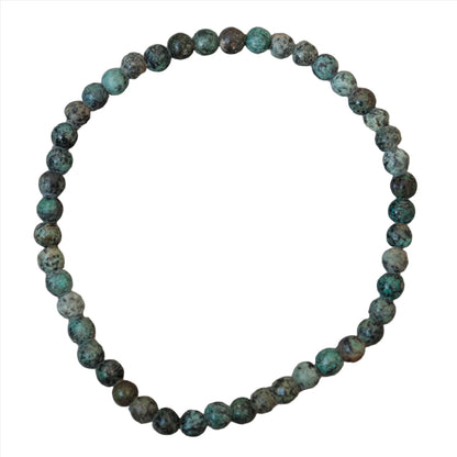African Turquoise Bracelet 4MM